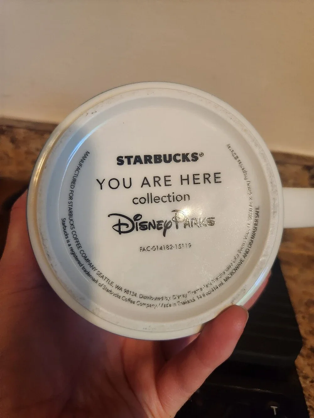Starbucks Epcot You Are Here Mug